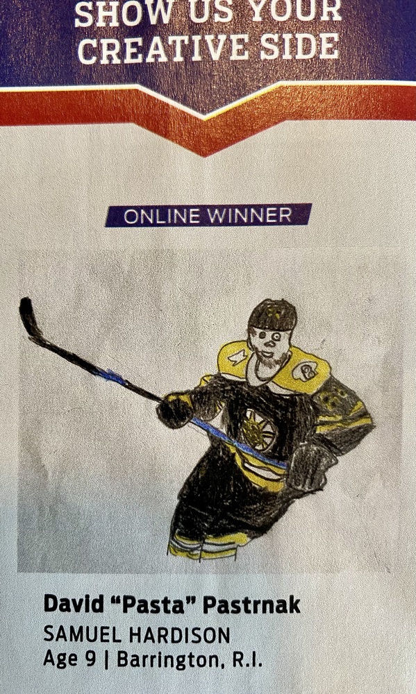 Winning drawing for US Hockey magazine