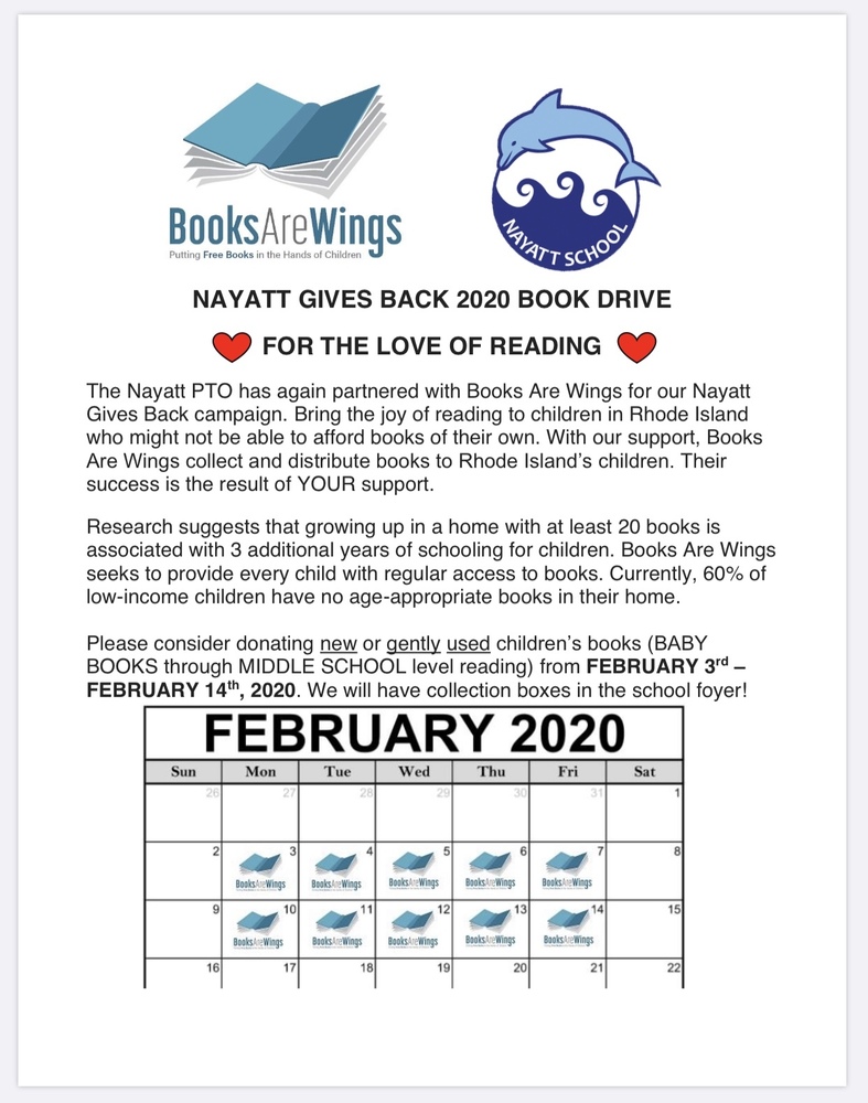 Books Are Wings Book Drive