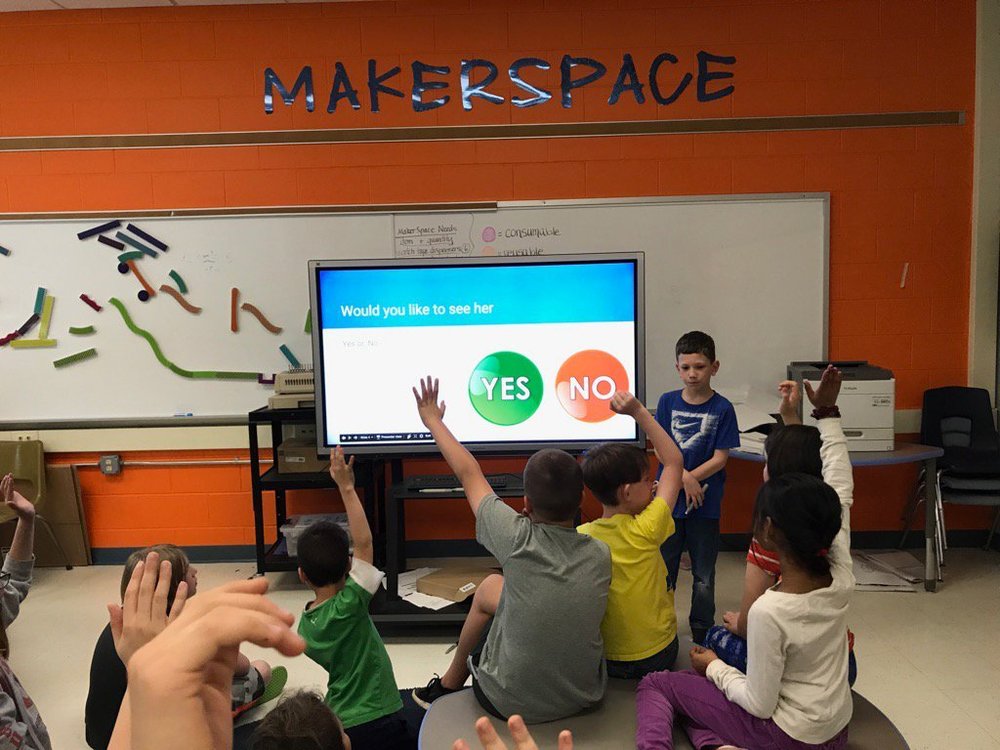 Students in the Makerspace