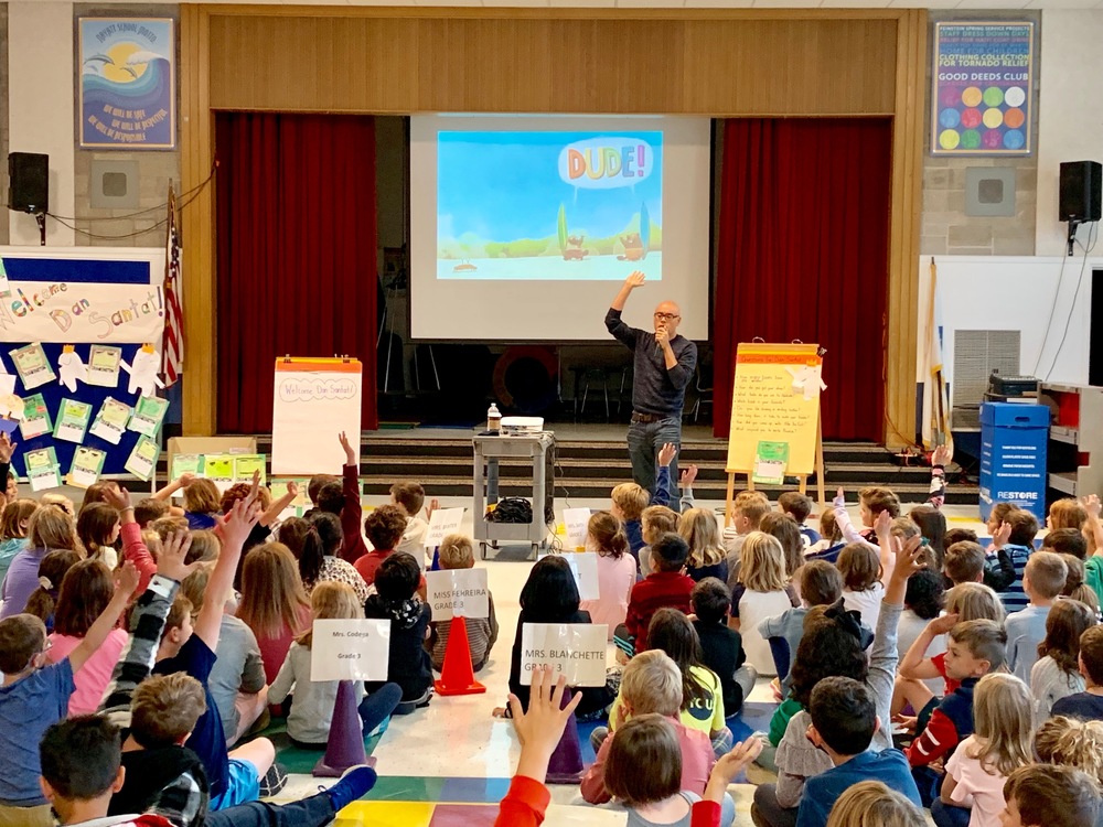 Author, Dan Santat, at Nayatt Today 